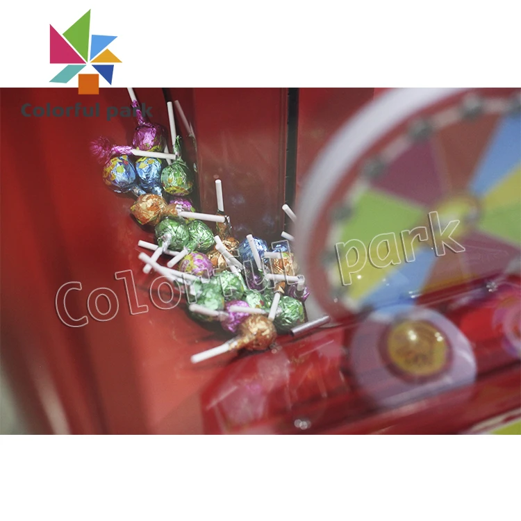 Colorful Park  sugar lollipop game machine Wholesales coin operated candy vending
