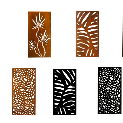 Popular Used Laser Cut Garden Corten Steel Screen & Room Dividers
