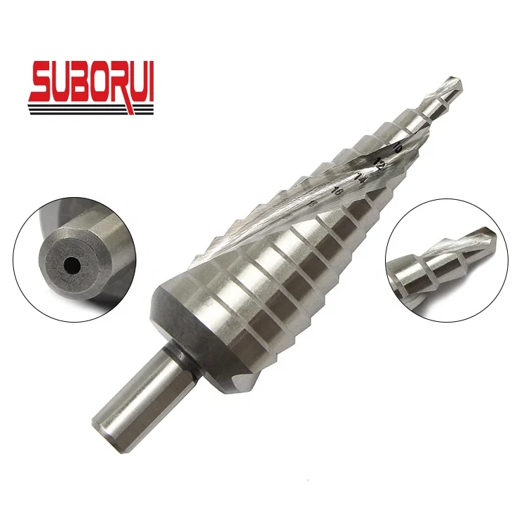 3pcs HSS M2 Step Drill Bit Set Unibit Cone Drill Bits for Stainless Steel, Metal, Wood, Plastic