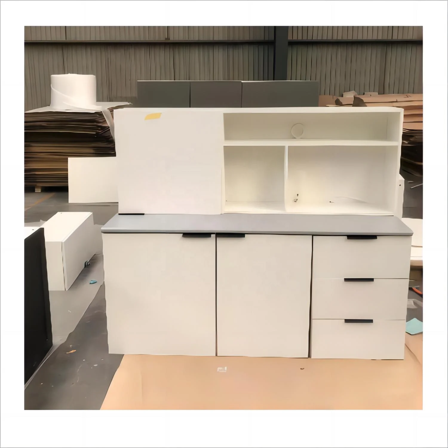 Melamine Kitchen Cabinets All In One Mini Kitchen For Apartments And Hotel small pvc smart kitchen cabinet