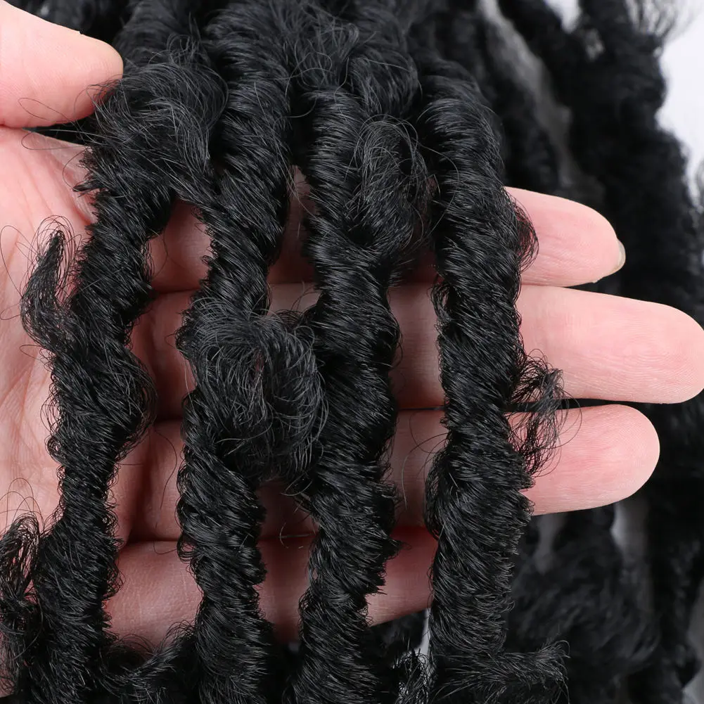 Cheap Long Soft Natural Handmade Artificial Dread Locks Braids Crochet Hair Locs Synthetic Dreadlocks Extensions