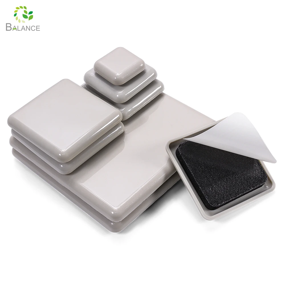 Easy Installation Self-Adhesive PE Mat  chair Leg Protectors Pads PE Furniture Slider Pad for Household Use Commercial Premises