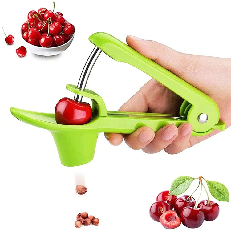Wholesale Vegetable Cutters Kitchen Fruit Tools Stainless Steel Corers Cherry Pitter Manual Cherry Seeder For Fruit Olive