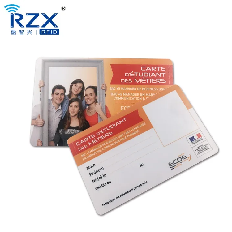 High Quality Printable PVC ID card Full Color Print Custom Blank PVC Plastic name ID Card