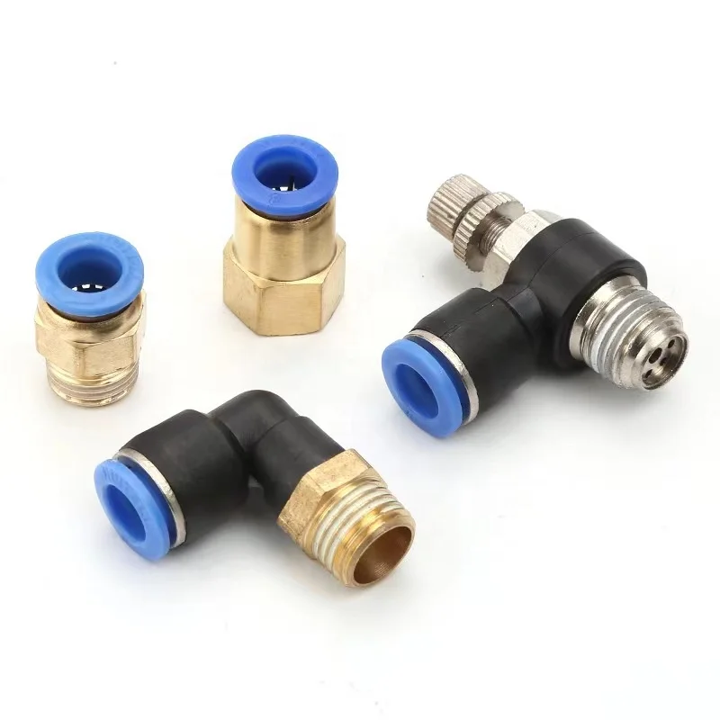 ZM Air Speed Flow Controller Pneumatic Tube Hose Push in WSL Air Speed Flow Controller Pneumatic Tube Hose Push in Air Fitting
