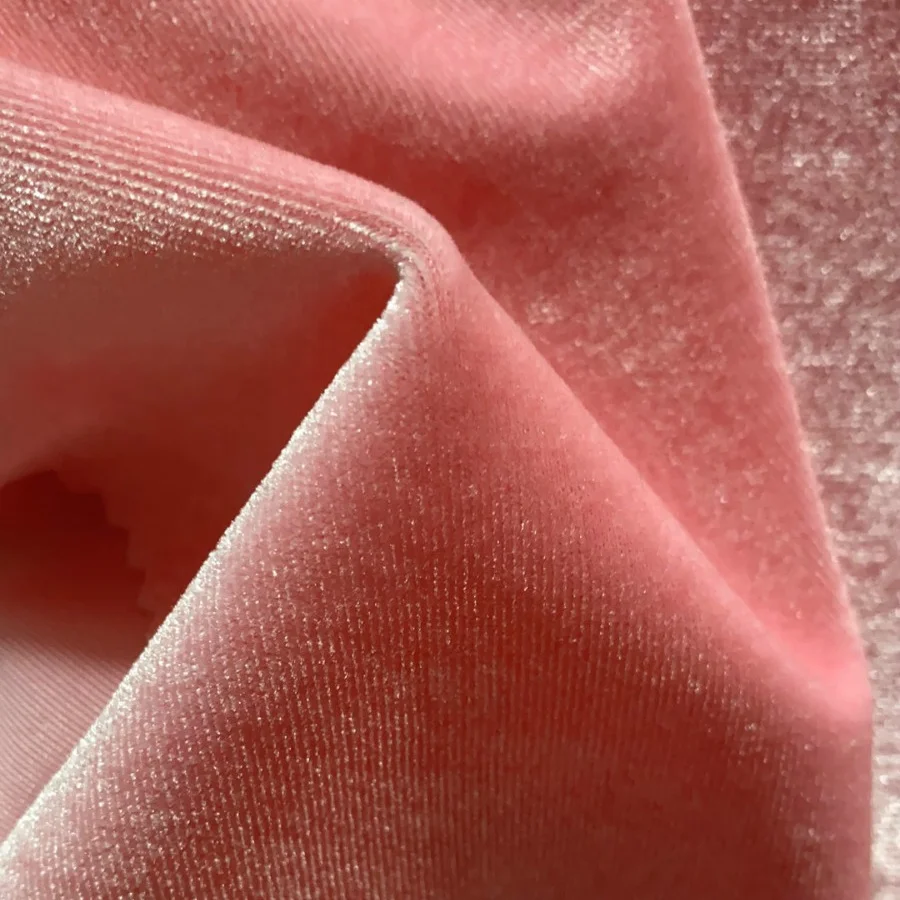 Высококачественная бархатная ткань 50D из полиэстера и спандекса корейский