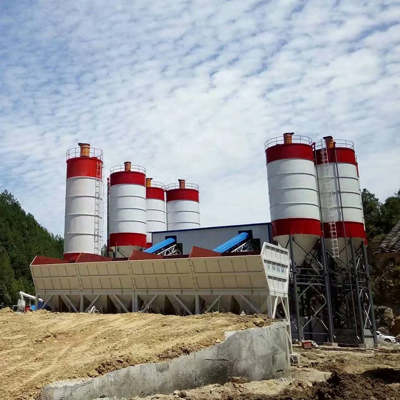 Large Construction Belt Type SICOMA Mixer Plant HZS240 Concrete Batch Plant High Quality Automatic Concrete Plant For Sale