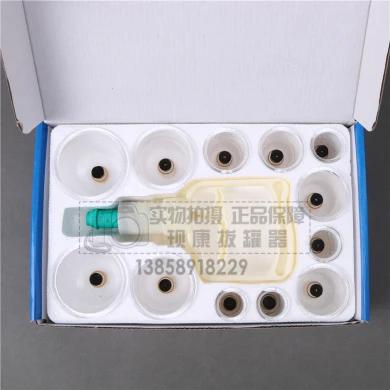 12 cups foam packed vacuum cupping set large gun massage therapy cupping device Muslim Mediacl physical device