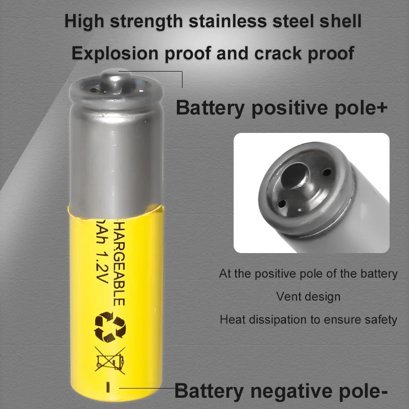 Factory No.5 Nicd rechargeable AA 700mAh 1.2V operated train battery toy car for kids nickel cadmium batteries