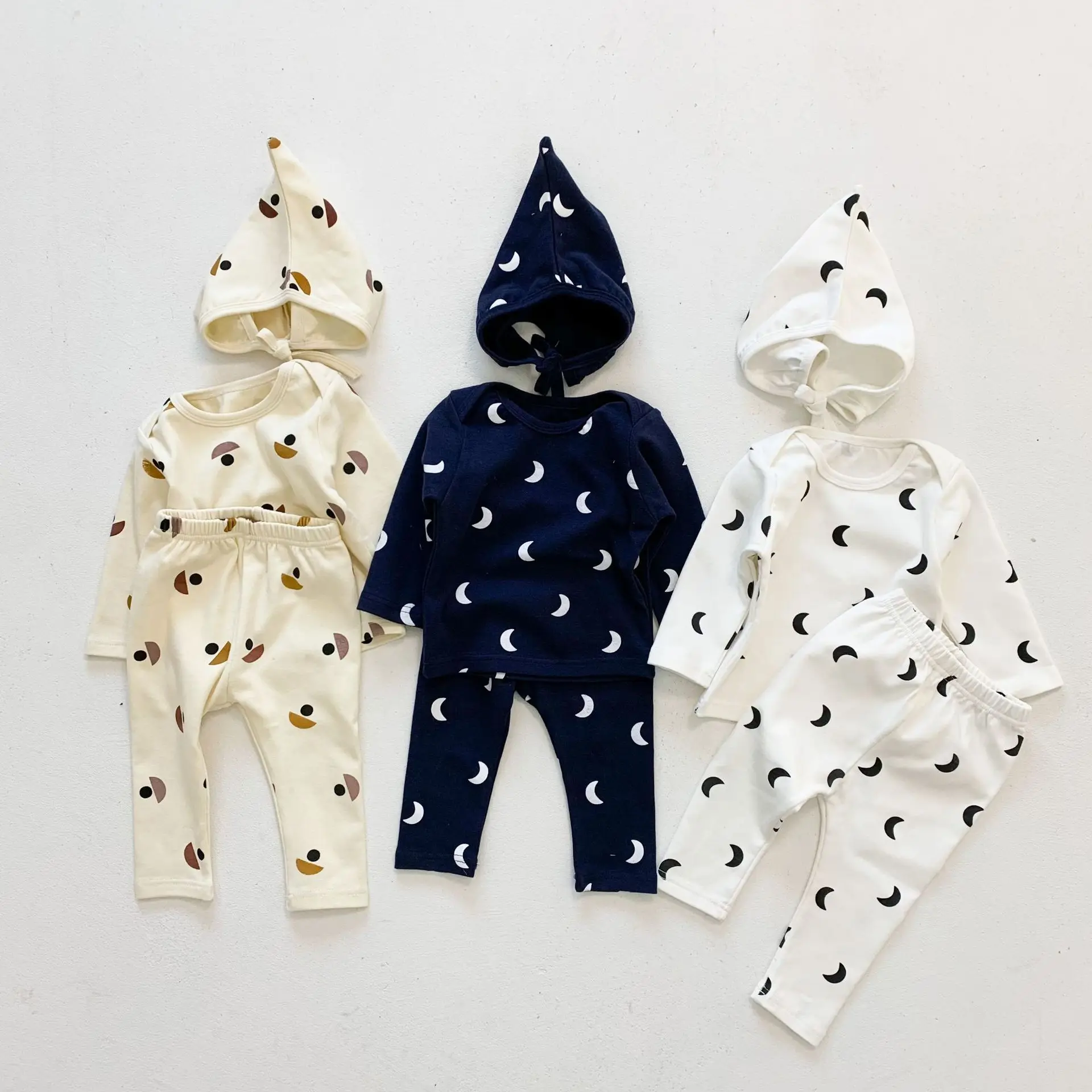 custom online children boys girls clothing korean light sleepwear nightwear 100% cotton organic pajama clothes set for kids