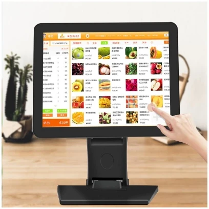 12/15/17/19 inch Customizable Industrial True Flat Folding Stand Touch Screen Display lcd pos Capacitive Touch Screen Monitor