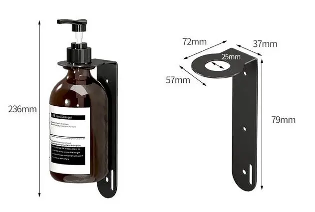 OEM ODM Customized 500ml hotel wall mounted triple liquid hand soap shampoo conditioner dispenser set bathroom accessories