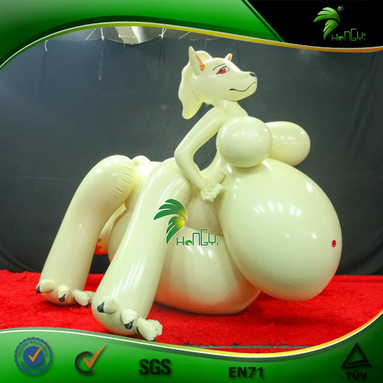 Inflatable Custom Big belly Animal love Doll Cartoon Girl Inflatable Glossy PVC sph Girl