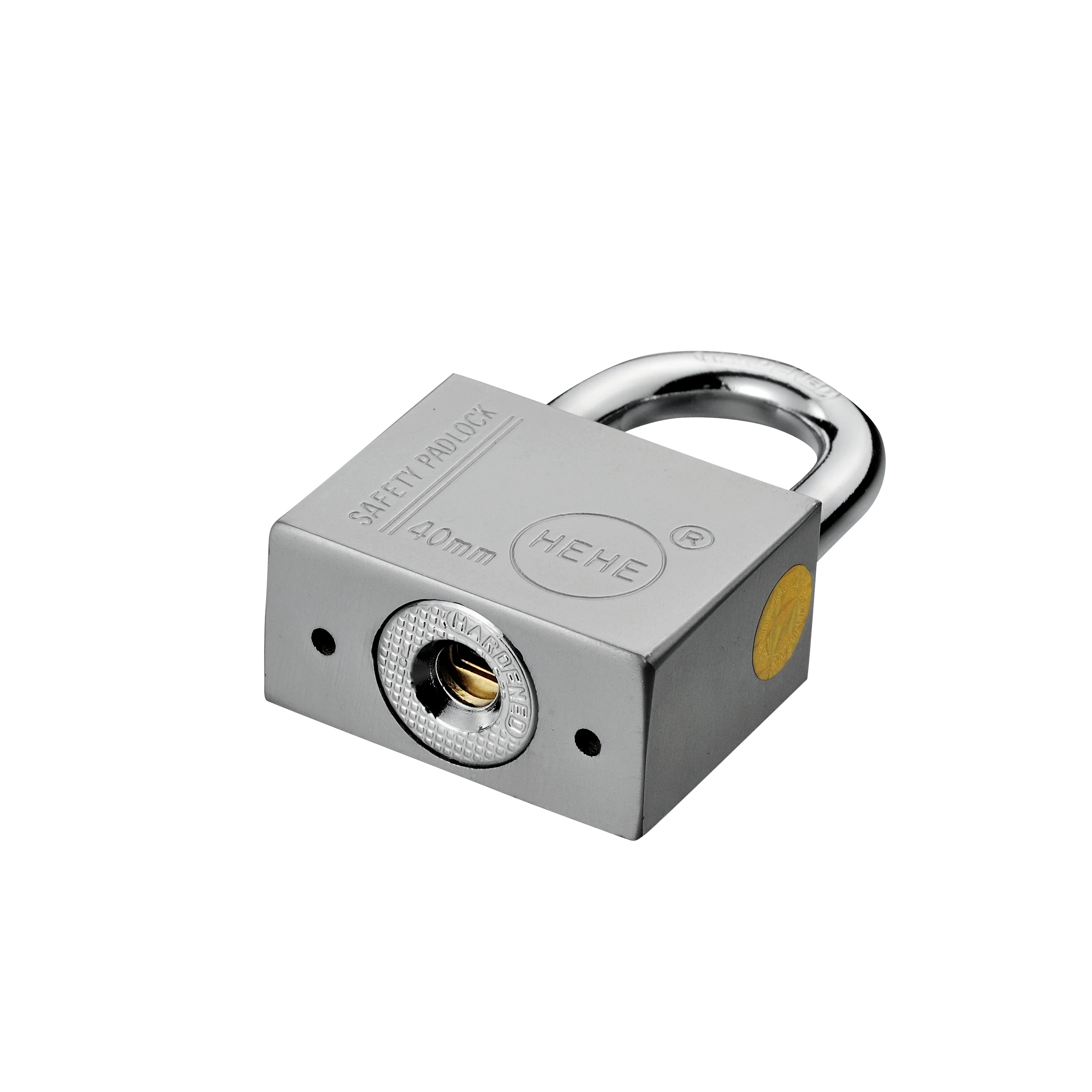 Nickel/titanium/Chrome Plated Square Shape Iron Padlock with vane Key