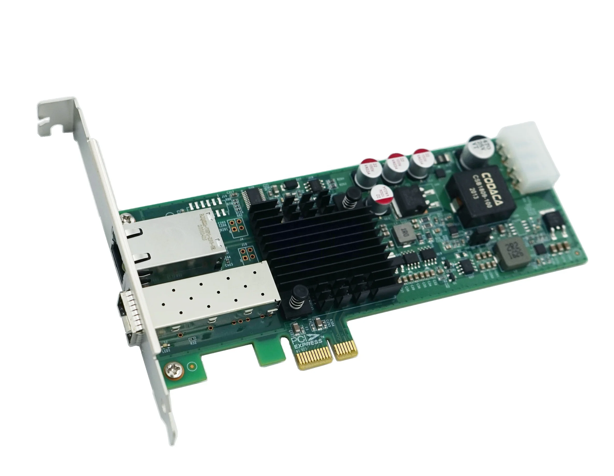 Lrlink LRES4004TF-POE сетевая карта PCIe PCI Express зарядное устройство с двумя портами 1000 Мбит/с гигабитный SFP Ethernet PoE Сетевая интерфейсная карта
