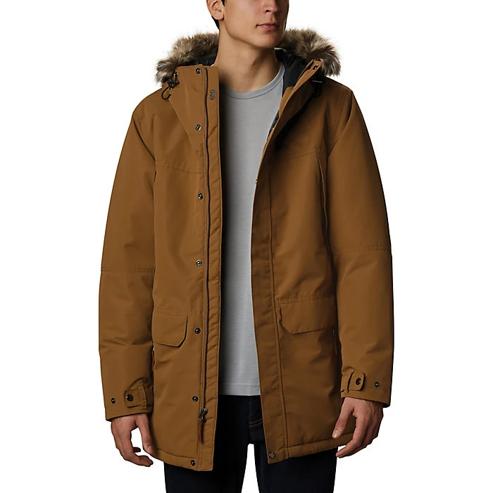 2021s JiaXiang OEM Custom Mens Winter Parka Coat Male Fashion Outwear With Detachable Fur Hood Jacket