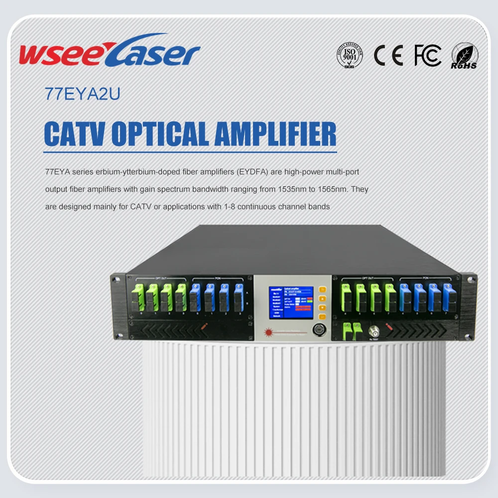 EDFA 16*20 dbm 1550nm WDM CATV in sc/apc PON in sc/apc com high power EDFA