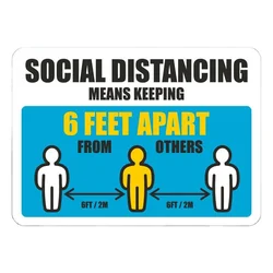 Removable Vinyl decal Stick Social Distancing  for Social Distancing Sticker