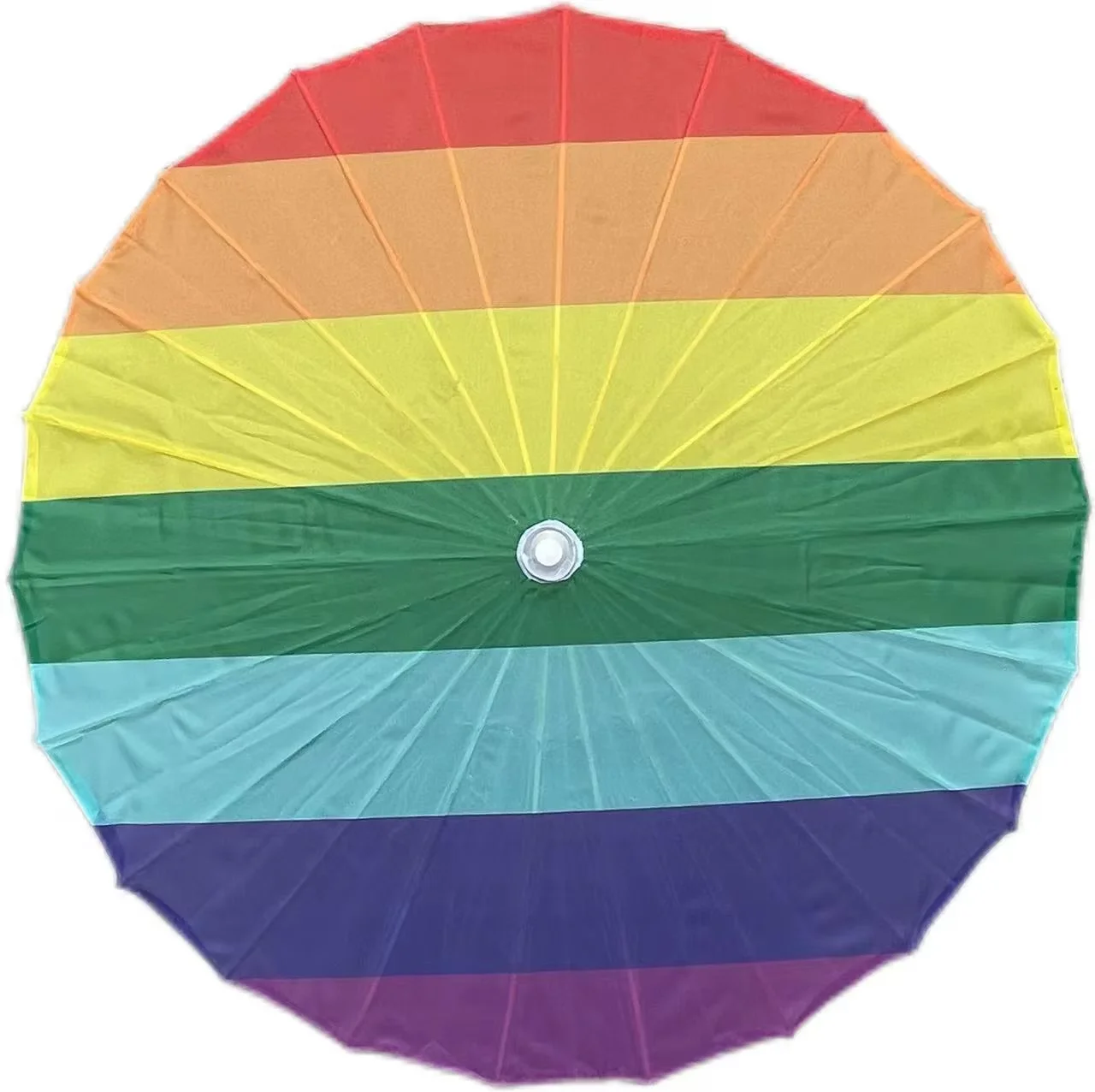 Rainbow Parasol American Stars&Stripes Flag Umbrella Sunshade Silk Cloth Classical Dance Umbrella for Wedding Partiy Decorations