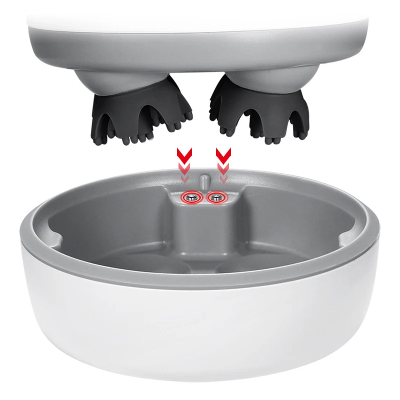 2024 New Hair Scalp Massager Ems Head Massager Silicone Brush Scalp Octopus Machine Electric Head Massage