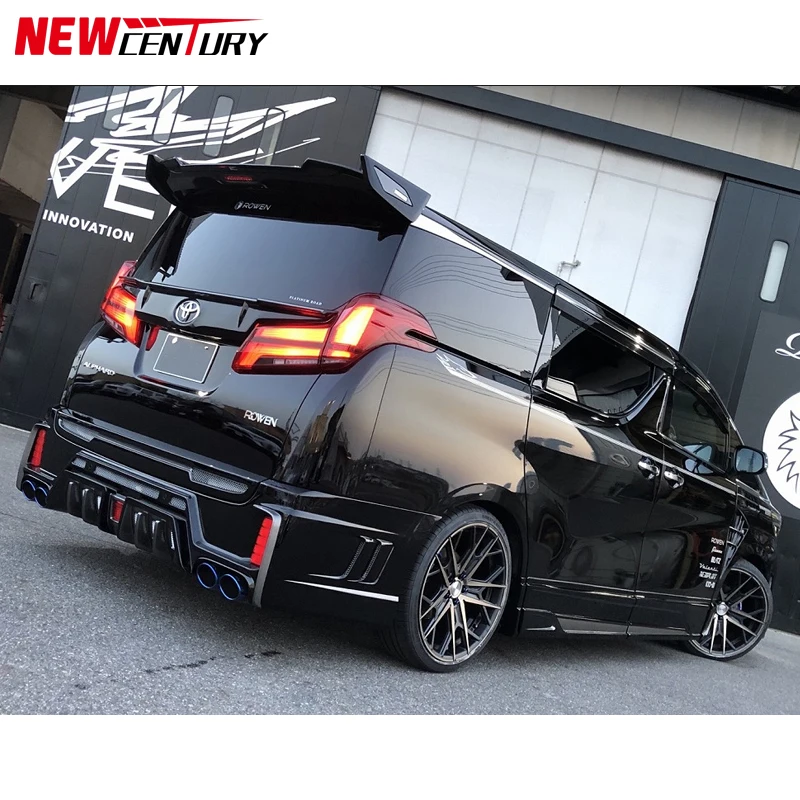 Replace the rear wing grille of the front and rear bumpers of Rowen body for Toyota alpha / Vellfire in 2018-2021