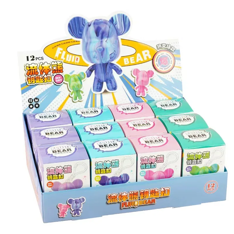 Paintyou Factory wholesale Fluid Bears Key box-packed manual acrylic pouring paints art supplies set