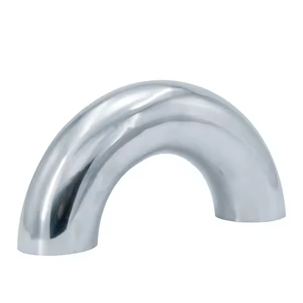 Sanitary stainless steel 180 degree elbow 304 316 butt weld U-type for pipe connection fittings
