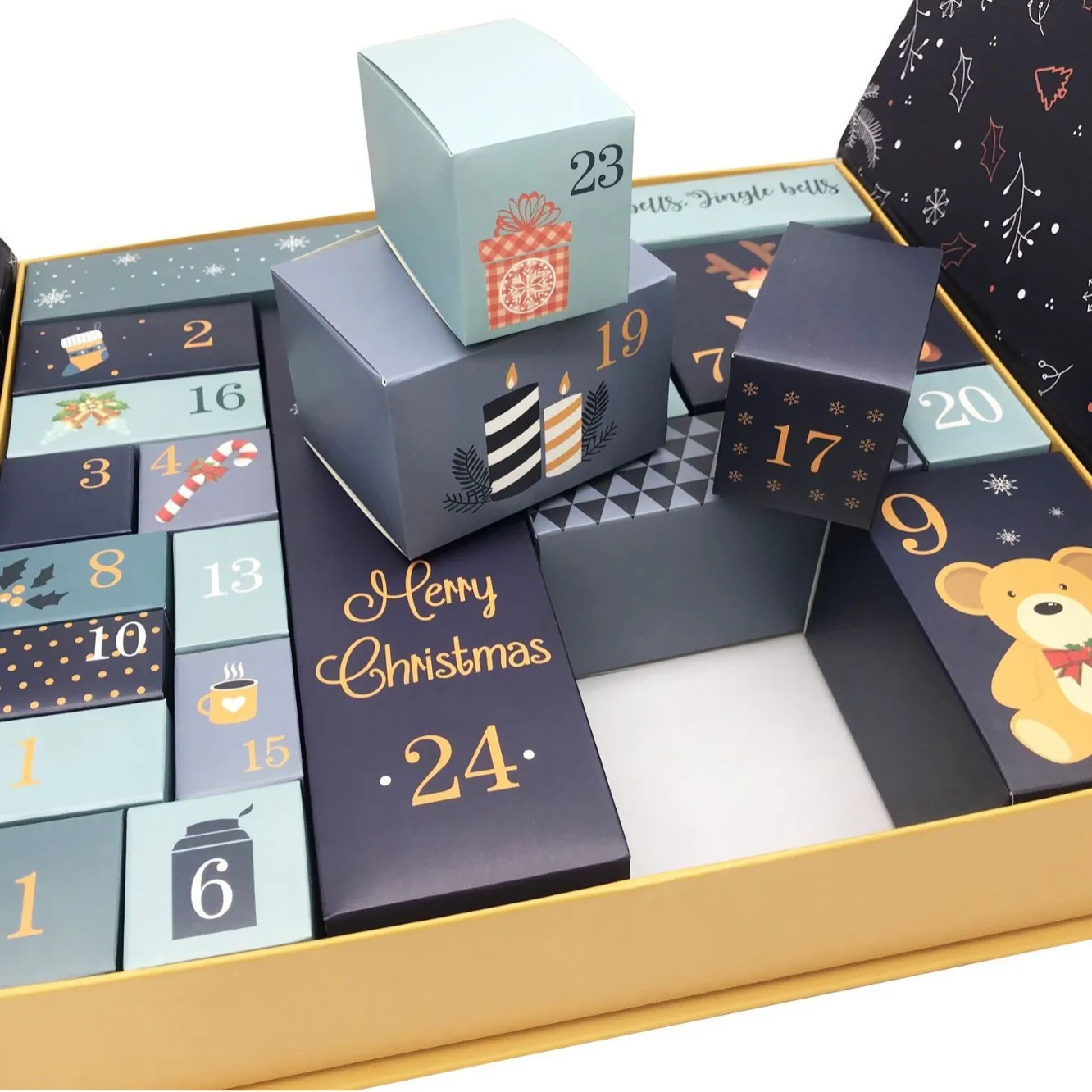 2024 24 Days Christmas Chocolate Packaging Advent Calendar
