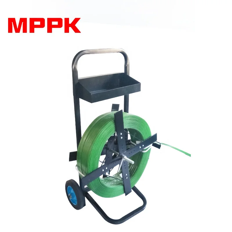 Hand Cart Band Trolley Strapping Tool Two-wheel PET Strap Dispenser