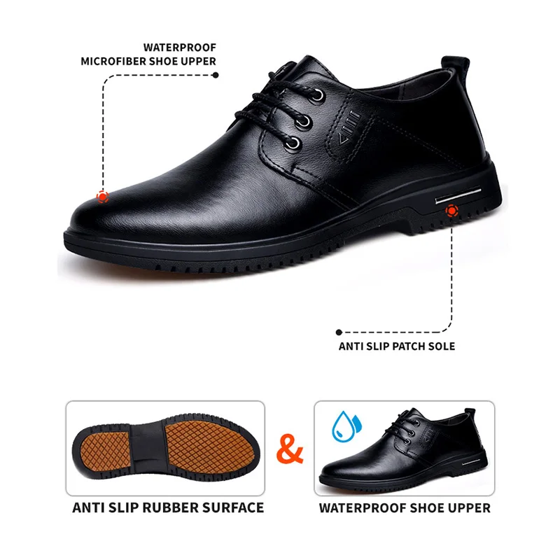 Dinggu Waterproof Microfiber Upper Oil-Proof Anti-Slip Ideal for Kitchen Chef Work Shoes