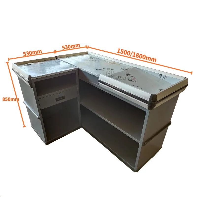 Durable Fashionable Design Grocery Store Checkout Counter Retail Shop Cash Register Table