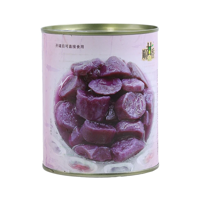 Purple sweet potato canned 920g vegetable ready-to-eat canned food for milk tea bread dessert