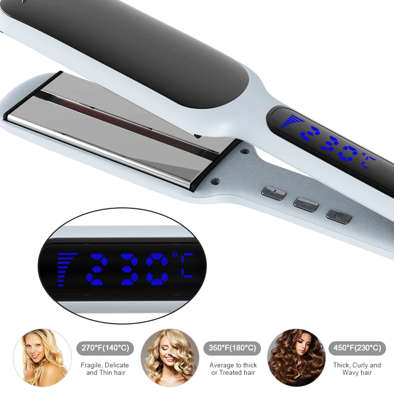 Wholesale Multi-function Ceramic Wide plate professional custom infrared hair straightener