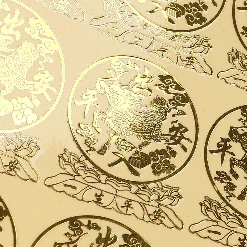 Custom Logo Stickers Transparent Gold Electroformed Metal Monogram Design Printing Logo Labels Nickel Label