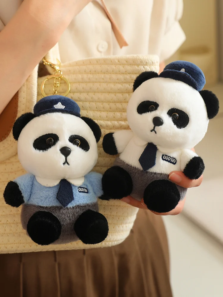 High quality traffic police bear stuffed toy uniform Fire bear reflective clothing Traffic police teddy bear gift