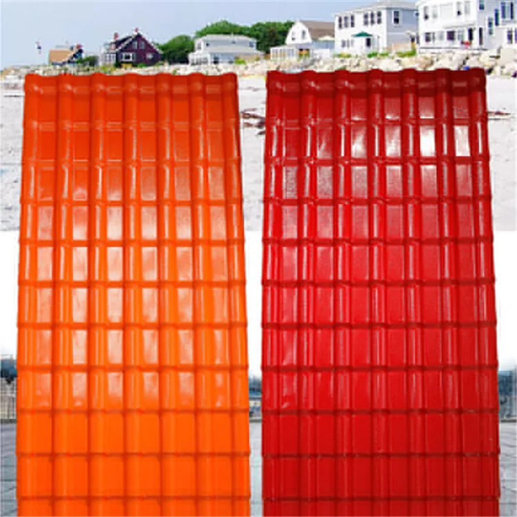 HZSY Colorful building material  Pvc Roof Tile corrugated blue synthetic  roof tile synthetic slate roofing