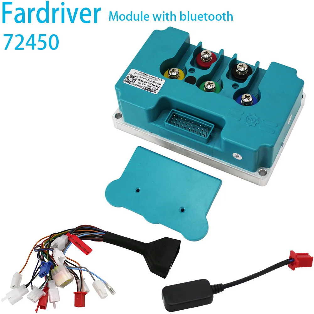 Fardriver ND72450 sine wave vector weak magnetic controller 200/450A with BluetoothBluetooth Controller for E Scooter Motorcycle