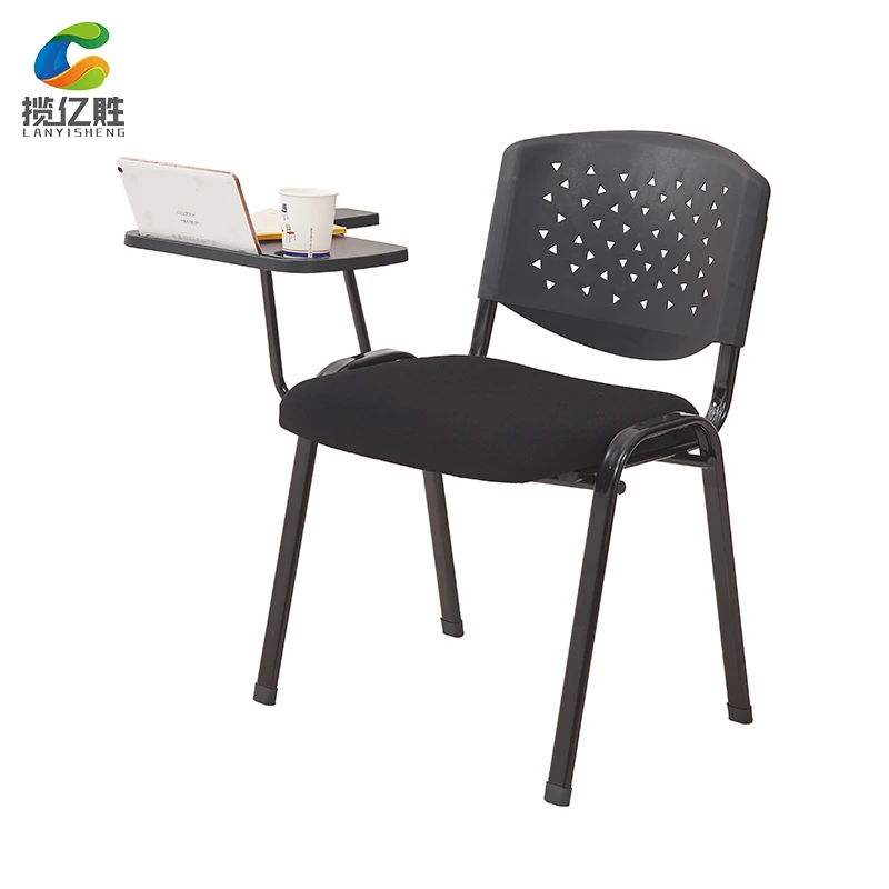 
Best Price School Fashion Use Office Chair With Plastic Writing Pad 