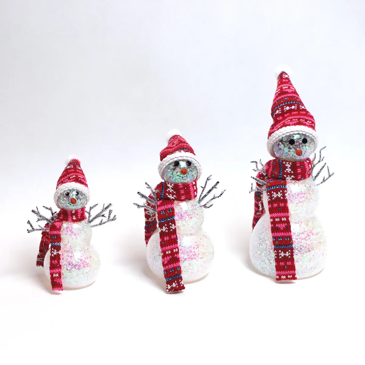 Christmas Led Candles Tea Light Decoration Vintage Castle Santa Snowman Hanging LED Lantern Lamp New Year Party Home Decoration