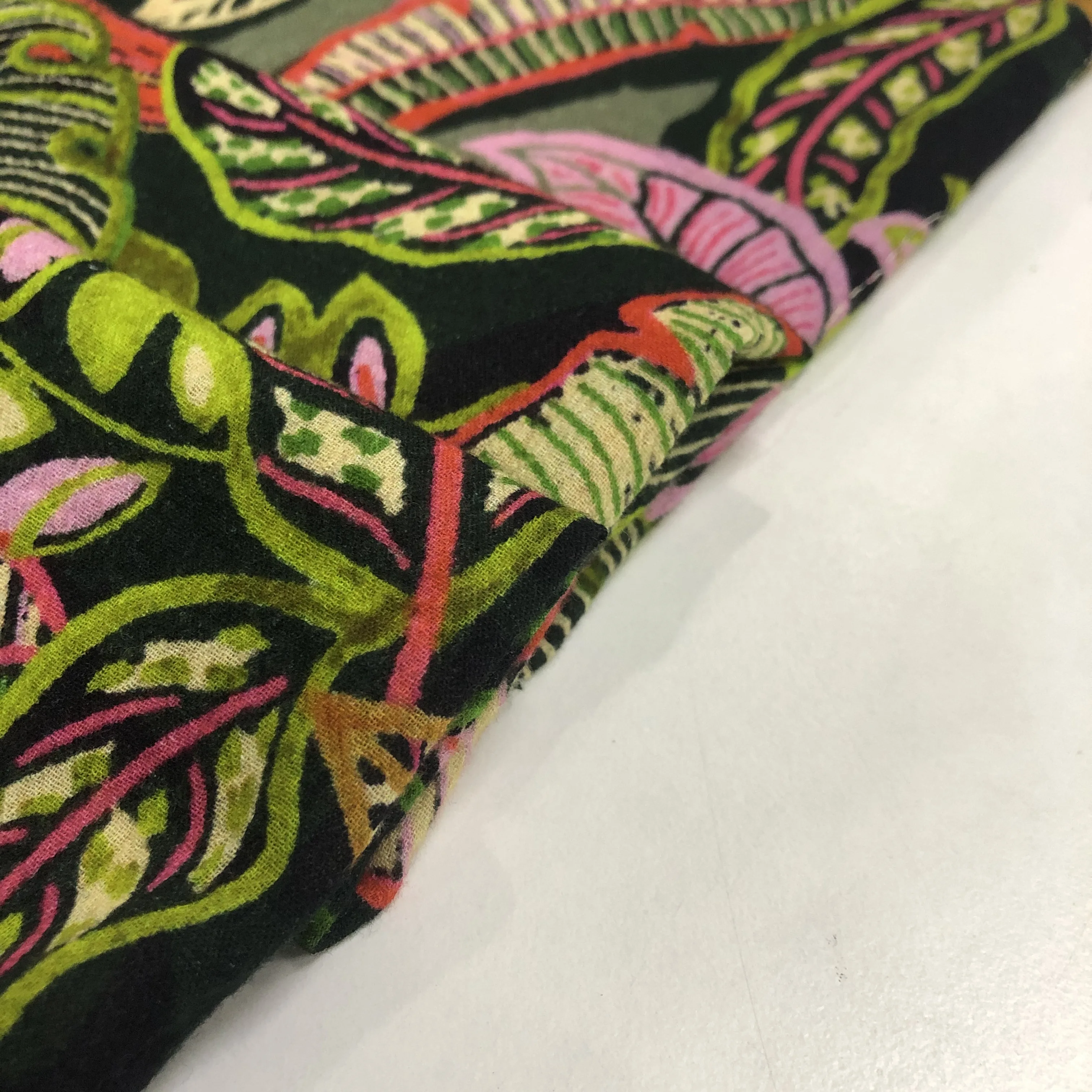 100 Cotton CDC Crepe de chine Printed Woven Fabric For Women Clothing