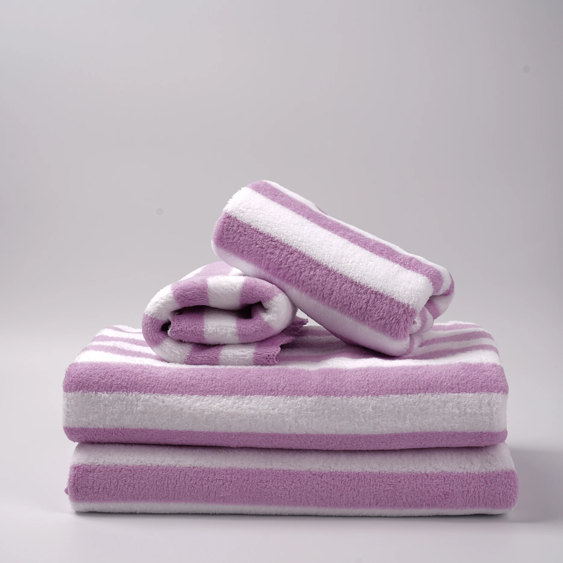 Custom Printed Coral Fleece Microfiber Towel Set Quick-Dry Woven Daily Home Sports Hotel Wedding Children-Absorbent Adults Men