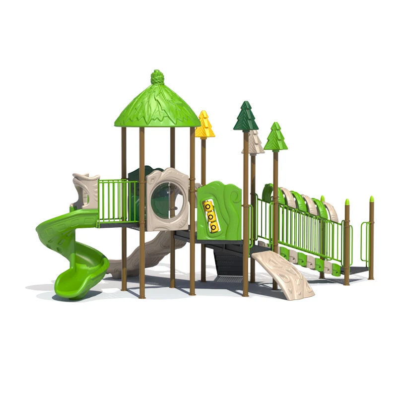 China Outdoor Kids Playground Equipment Plastic Amusement Equipment for 3 to 12 Years Old Kids