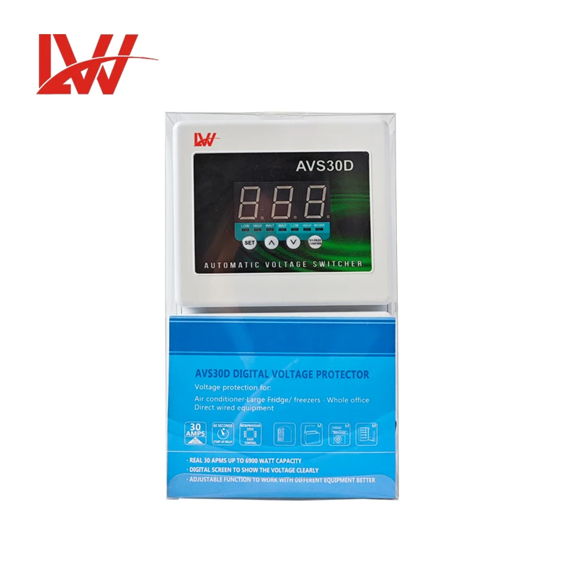 AVS30D  230VAC  30A     over and under voltage protector time delay voltage protectors