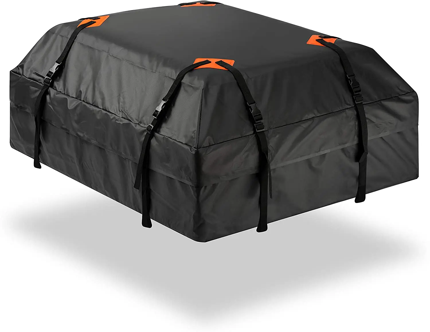 Black 15 Cubic Feet Premium Quality Universal Waterproof Fold-able Leak Proof Durable car Roof Top Waterproof Cargo Bag