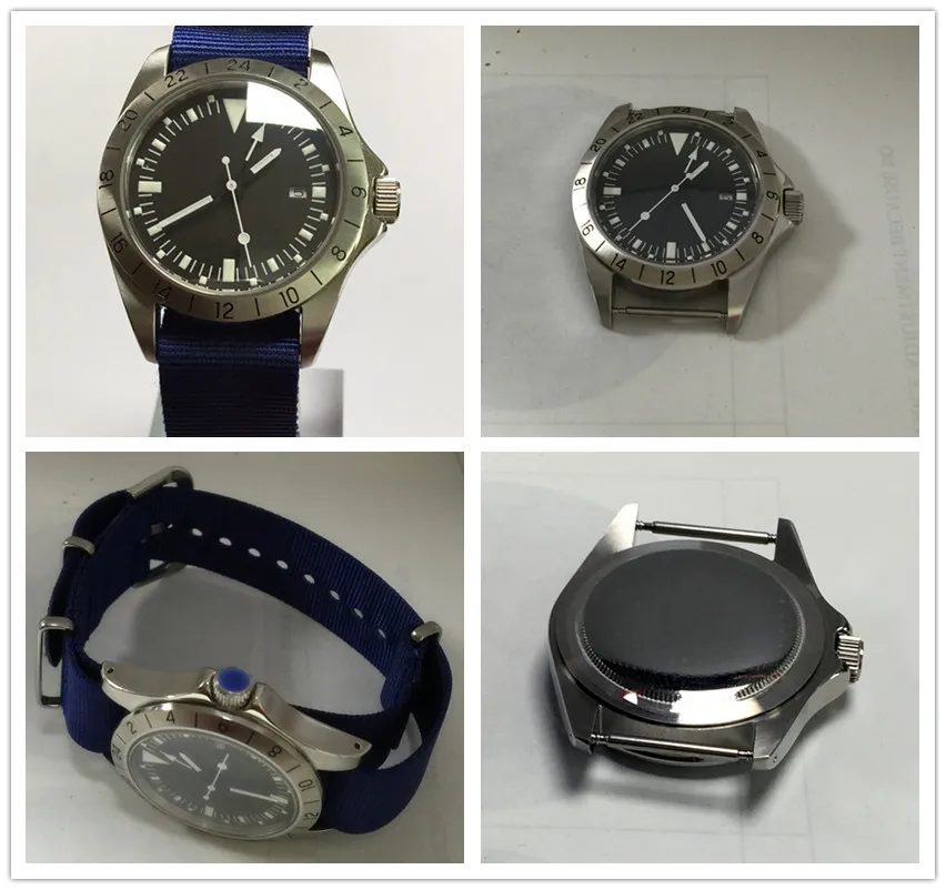 Новые автоматические часы GMT NH34 механические с автоматическим механизмом и сопротивлением 200 метров из нержавеющей