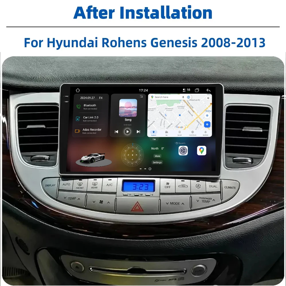 car radio player For  Hyundai Genesis 2008-2013 4G WIFI carplay GPS Navigation multimedia android