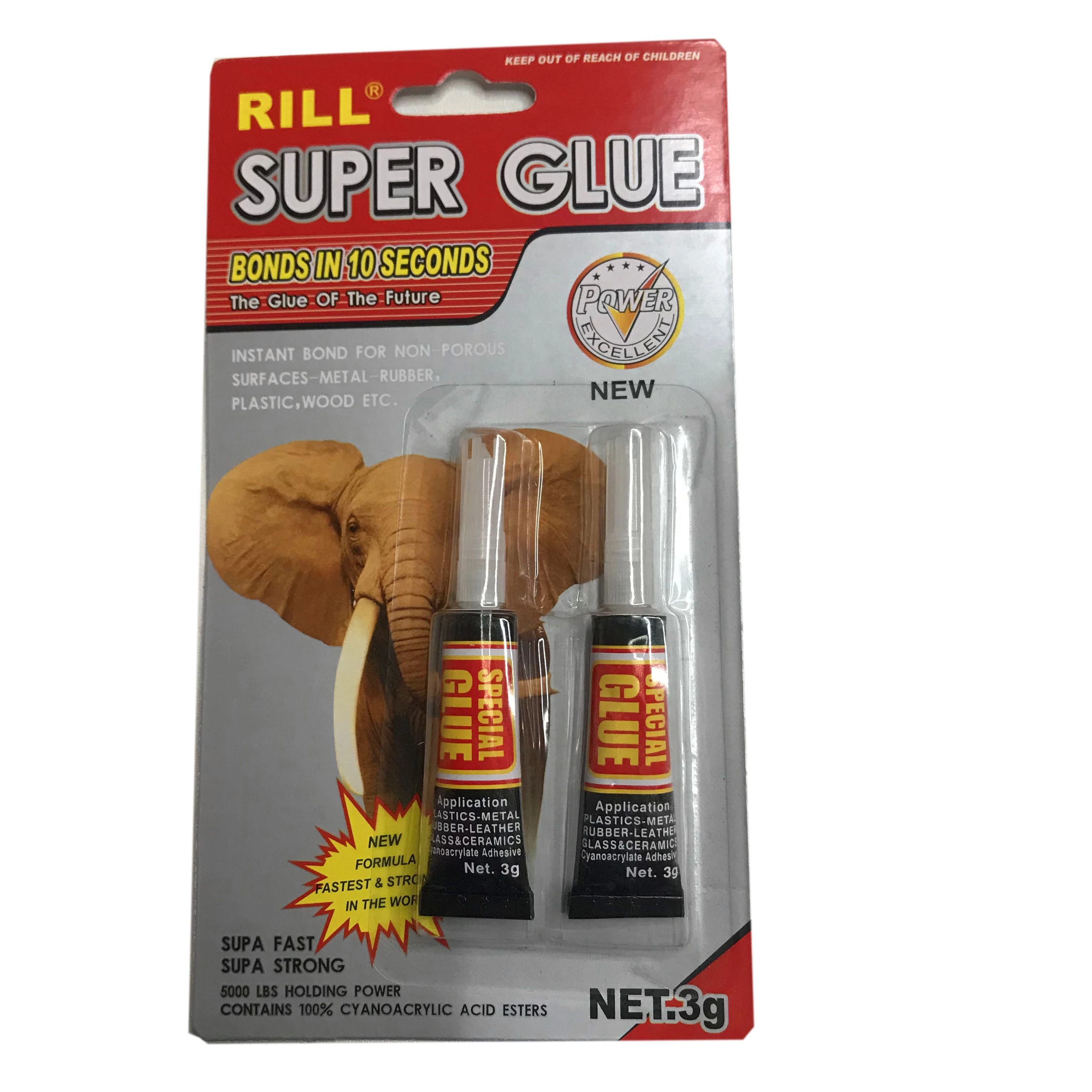 502 цианоакрилатный клей слон super glue3g