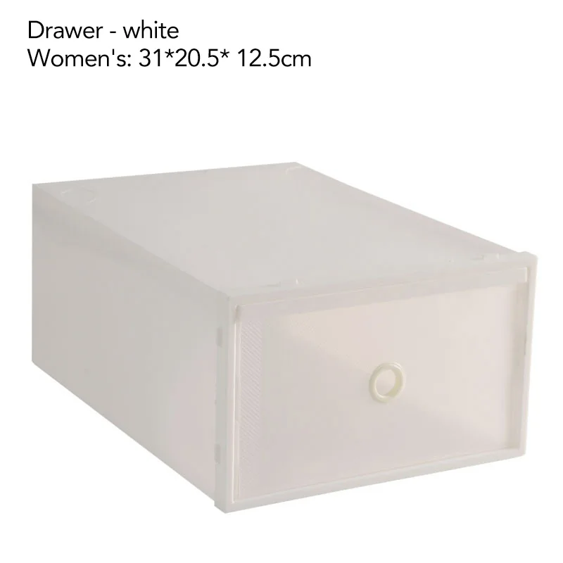 Foldable Clear Shoe Boxes Plastic Organizer Transparent Storage Cabinets Stackable Acrylic Dust Proof Shoe Display Cases