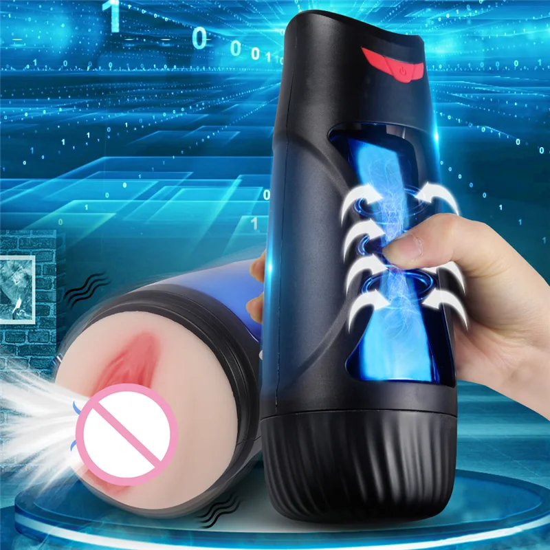 Sex Factory Cheap Masturbation Cup for Men 12 Modes Vibrations Artificial Vagina Sex Toys aircraft Masturbator Device