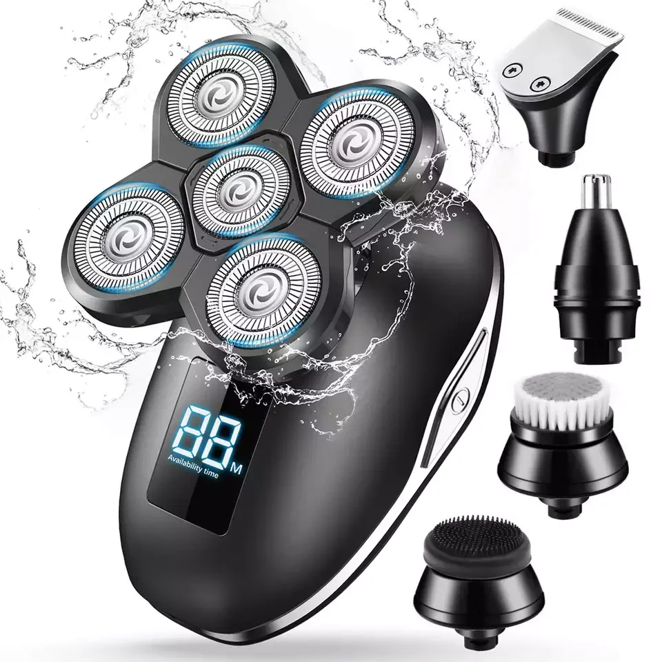 Factory Direct Rechargeable Shaver Electric Shaving Machine for Men Waterproof Smart Battery Time Charging Electric Shaver